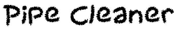 Pipe Cleaners font preview